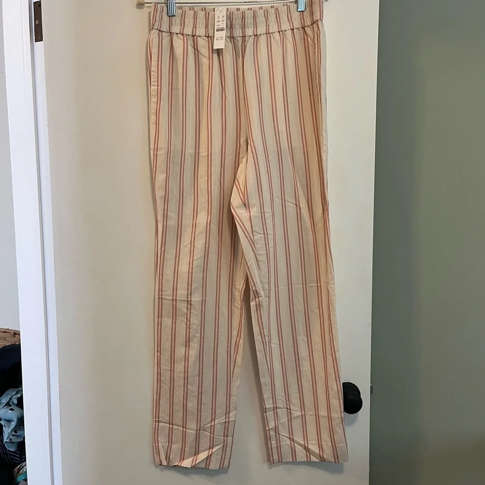 Jcrew pull on cotton blend pant in stripe - Picture 8 of 10